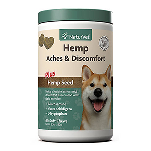 Naturvet Dog Hemp Aches 60ct