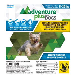 Repel Adv Plus Dog 11-20# 4 Dose