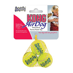 Toy Dog Air Squeak Balls 3pk Kon