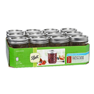 Mason Jars Crystal 8oz 12ct