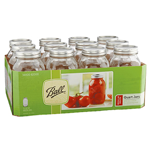 Jars Mason Qt Reg 12ct