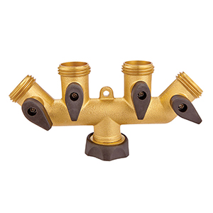 Hose Shutoff 4 Way Brass