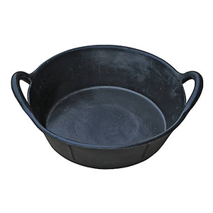 Pan 3gal Rubber W/handles