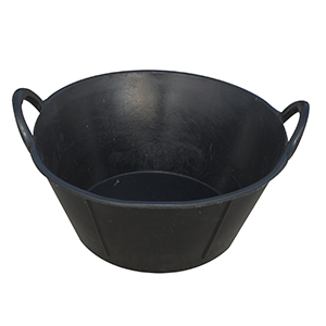 Pan 6.5gal Rubber W/handles