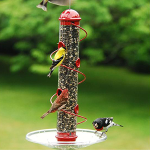 Bird Feeder Sunflower Red 17in