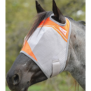 Fly Mask Stnd Orng Ears Horse