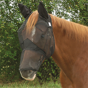 Fly Mask Quiet Ride Long W/ears