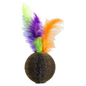 Cat Toy Feather Ball