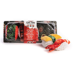 Cat Toy Sushi Tray 5ct