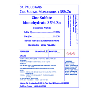 Zinc Sulfate Pwdr St Paul 50#