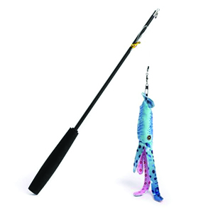 Fabcat Deep Sea Squid Teaser Cat Toy