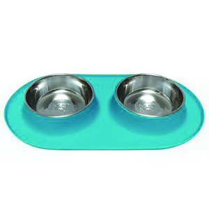 Messy Mutts Dbl Feeder 3c