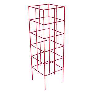 Cage Tomato 4 Panel Red 47in