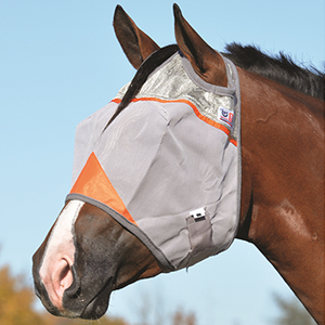 Fly Mask Stnd Orange Horse