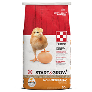 50# Non Med Purina Start & Grow