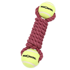 Toy Dog Rope Braid Bone W/ball M
