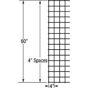 HOG PANEL MESH BLK 4X4 5X6ft 6G