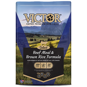 **victor Dog Sel Bf Brn Rice 40#