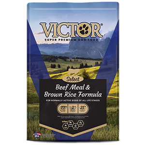 **victor Dog Sel Bf Brn Rice 15#