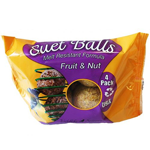 Suet Ball Wls Fruit & Nut 4pk