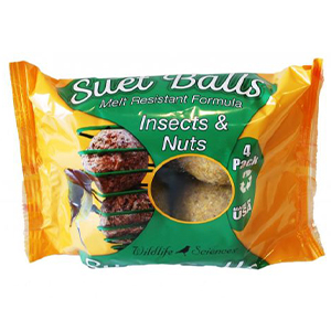 Suet Ball Wls Insect & Nuts 4pk