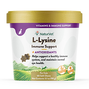 Naturvet Cat L-lysine 60ct
