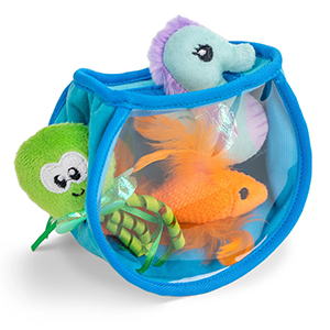 Toy Cat Hide Seek Fish Bowl